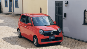 2023 Honda N-One Kei car in front of building