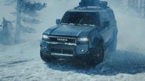 The best Toyota trucks and SUVs of 2024 include this Land Cruiser in the snow