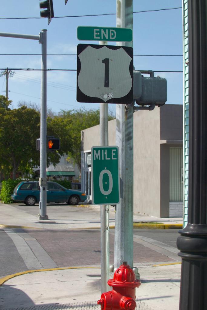 US 1 Mile Marker 0 The Most Famous Sign in Florida