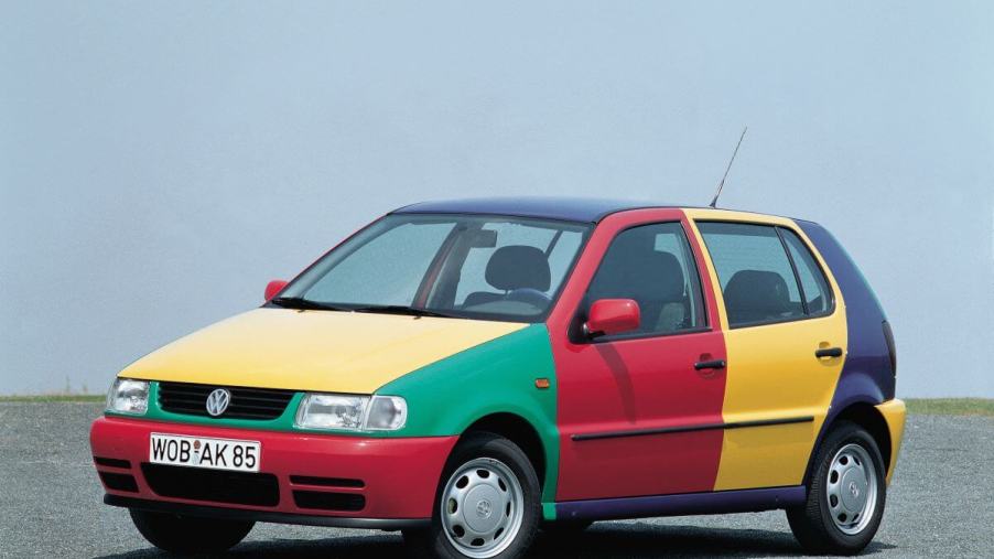 Volkswagen's iconic Harlequin car, the many-colored Harlequin Polo