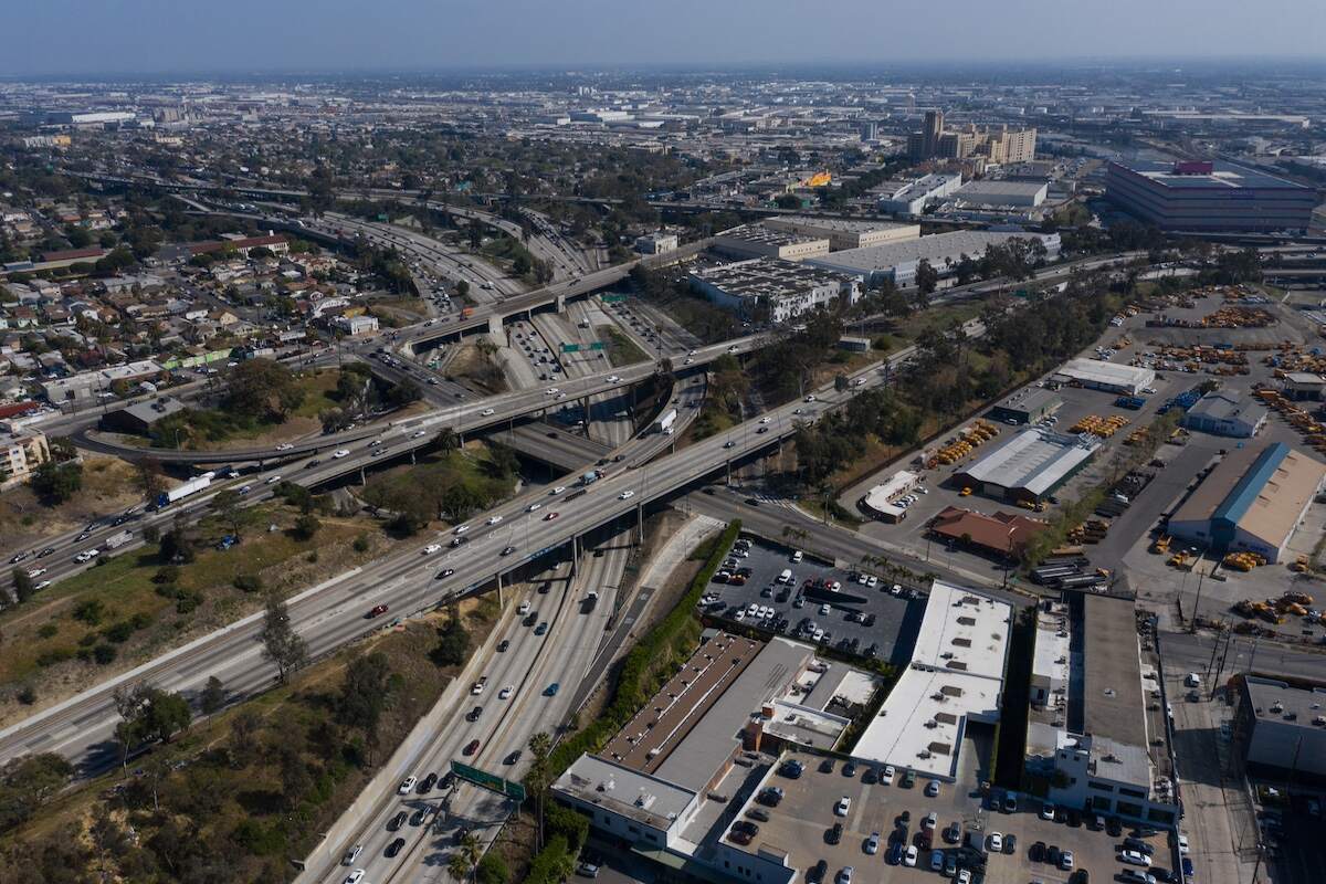 Busiest highways: State Road 60 at the East Los Angeles Interchange