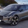 Charcoal 2020 Jaguar I-Pace EV with ocean in background