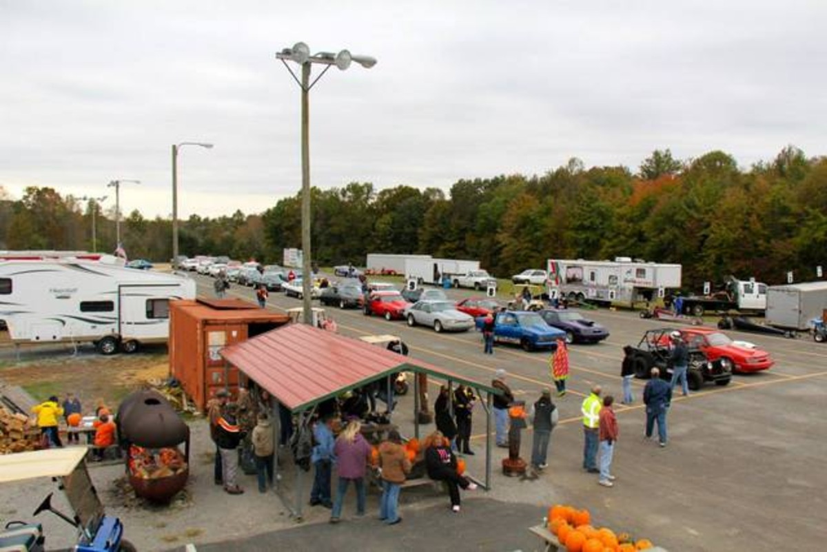 Typical scene of Cumberland Dragstrip back in 2016