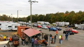 Typical scene of Cumberland Dragstrip back in 2016