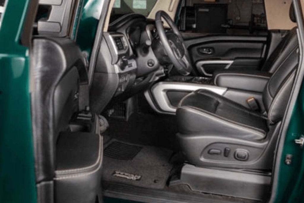 International Scout with stock 2016 Nissan Titan interior