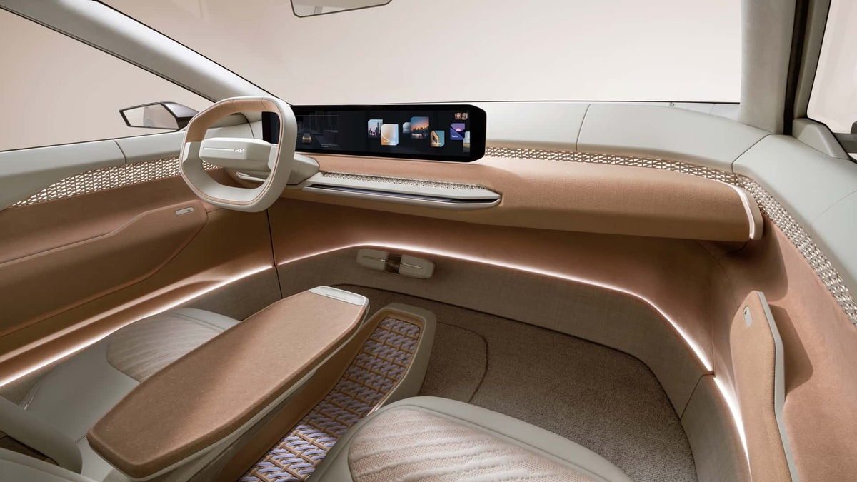Kia EV4 concept dash and screen