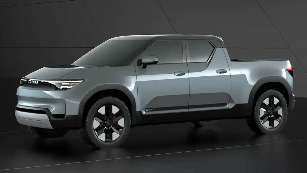 Toyota EPU concept EV minitruck in studio shot