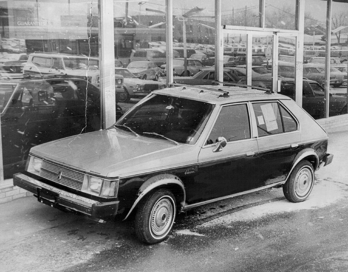 A 1980 Plymouth Horizon with a $6,700 sticker price