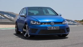 A front view of the 2013 Volkswagen Golf R