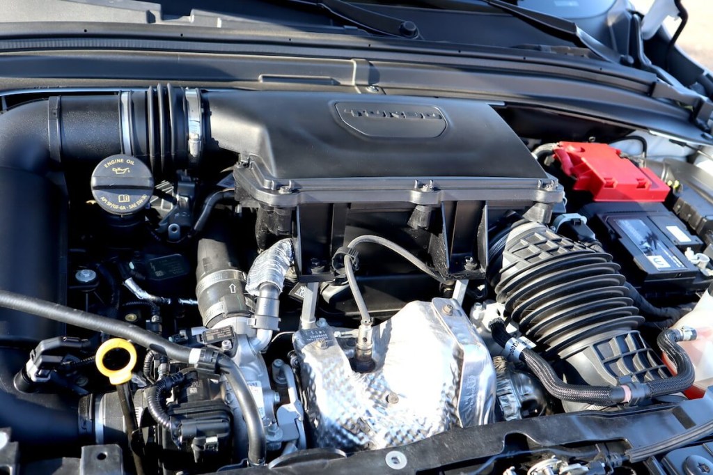 The turbocharged engine in the 2023 Dodge Hornet GT