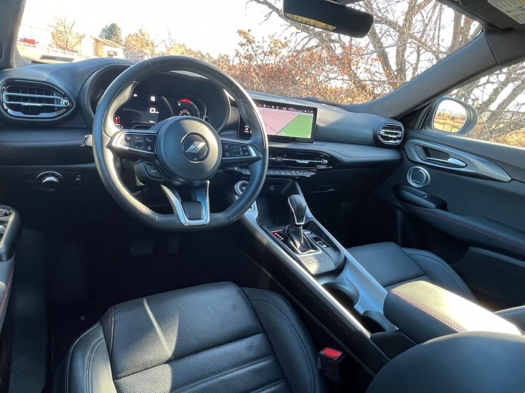 The front seats in the 2023 Dodge Hornet GT Plus
