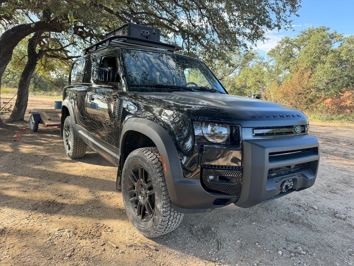 2023 Land Rover Defender 130 with a winch 