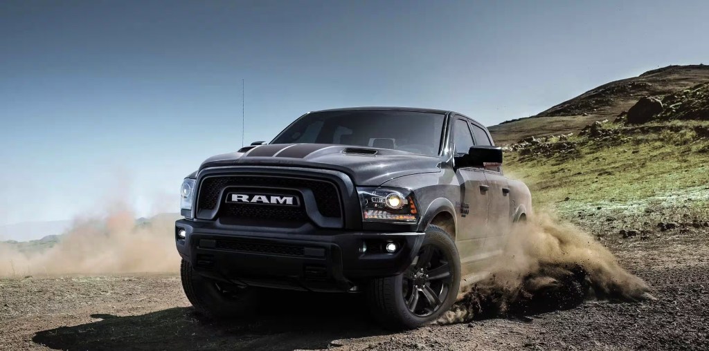 The 2023 Ram 1500 Classic kicking up dirt