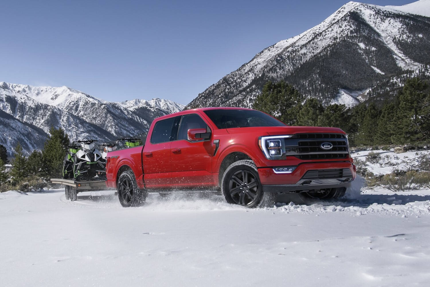 This Ford truck in the snow is the 2023 F-150