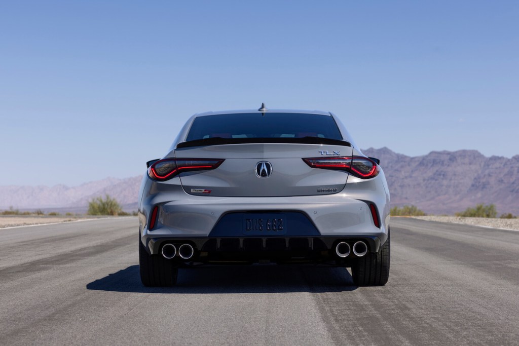 A rear view of the 2024 Acura TLX