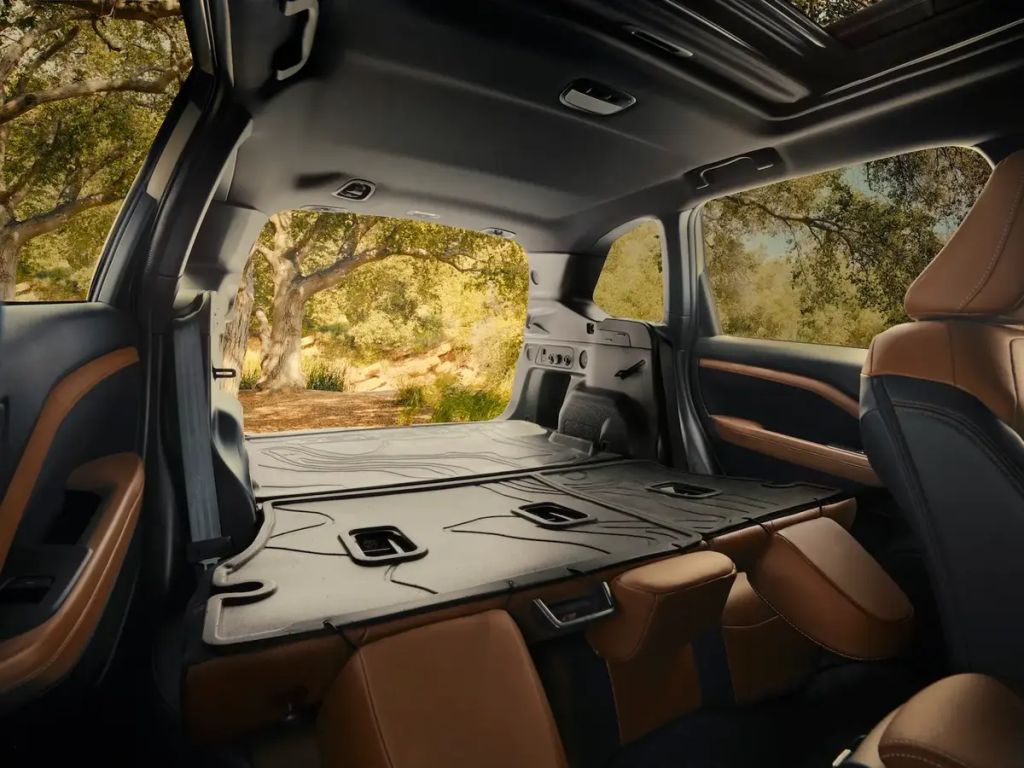2025 Subaru Forester cargo area with rear seats down
