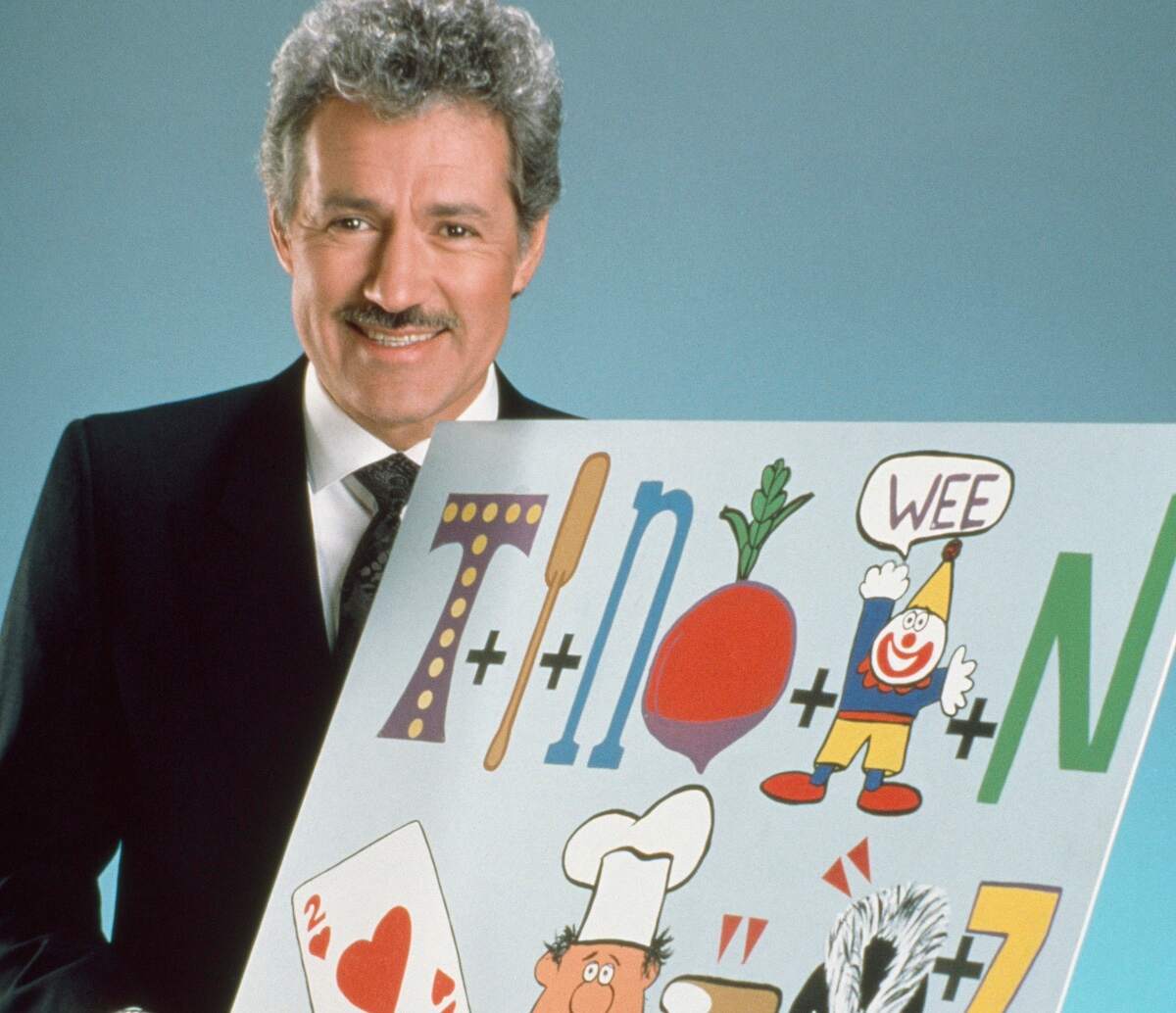 Alex Trebek poses for a 'Classic Concentration' Season 2 promo shot in January 1988