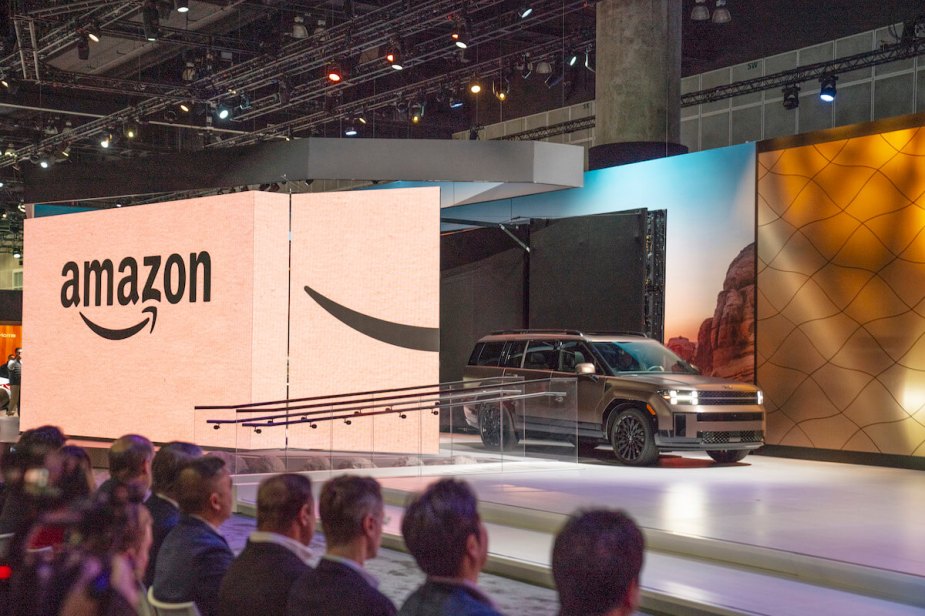 The Amazon and Hyundai showcase at the L.A. Auto Show.