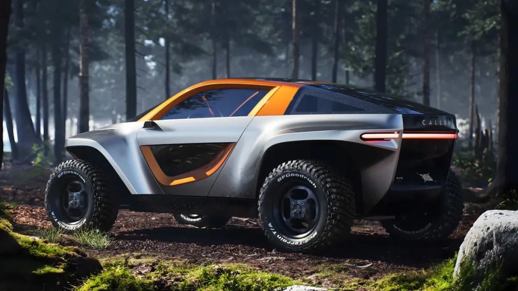 Callum Skye off-road EV in forest
