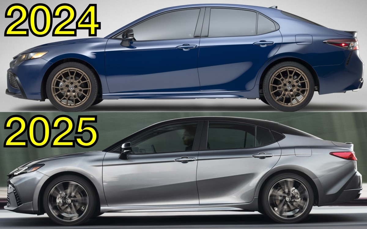 Comparison of the 2024 and 2025 Toyota Camry