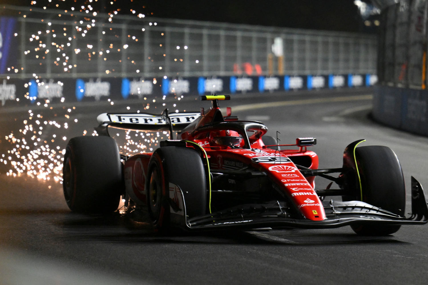 Carlos Sainz at the F1 Vegas Grand Prix