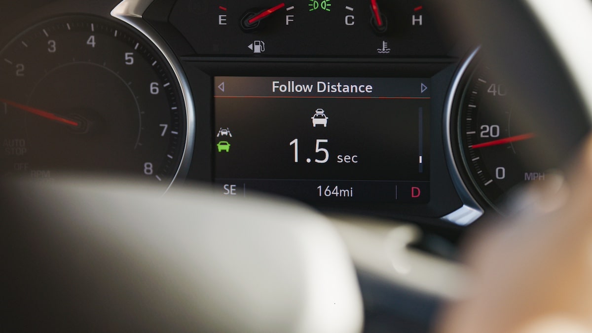 Chevy Safety Assist following distance indicator