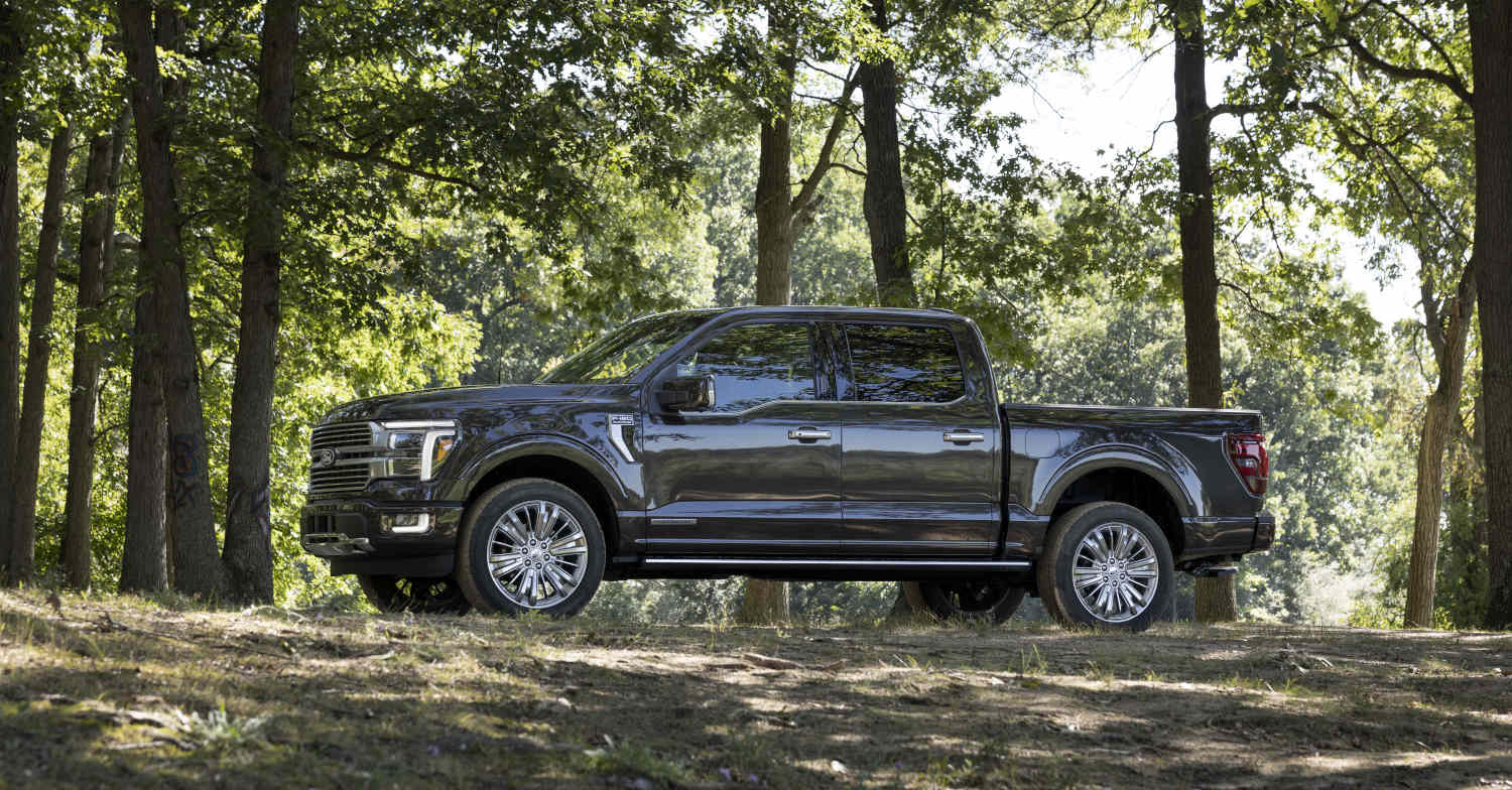 Ford trucks like this F-150 make up the F-Series lineup