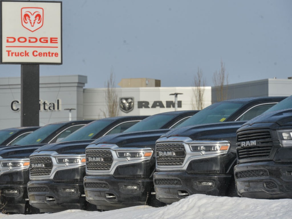 2023 Ram 1500 truck front ends at dealership