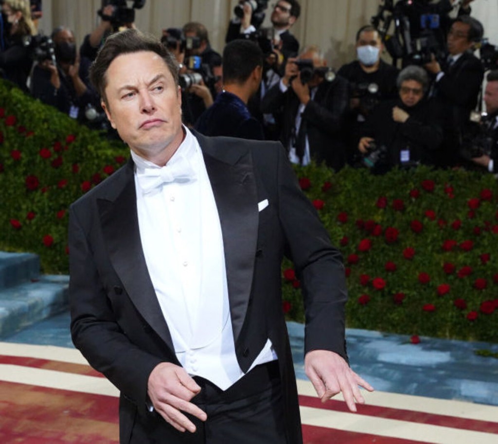 Elon Musk in tuxedo