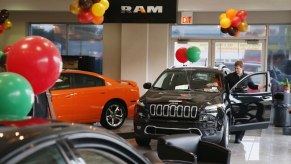 Jeep, Ram, Dodge dealership | Scott Olson/Getty