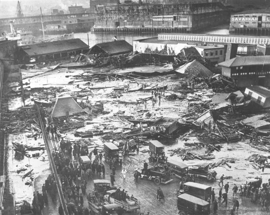 The Great Molasses Flood of 1919 was catastrophic