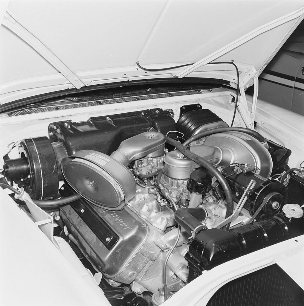 Stock 1957 Chrysler 392 ci Hemi engine 