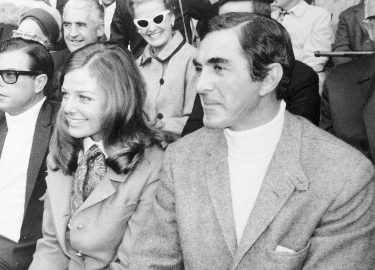 Kelly Harmon, 20, and John DeLorean, 44, then the general manager of Chevrolet