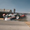 Ken Block Audi Hoonitron EV jumping in trailer for Electrikhana two on Hoonigan YouTube channel