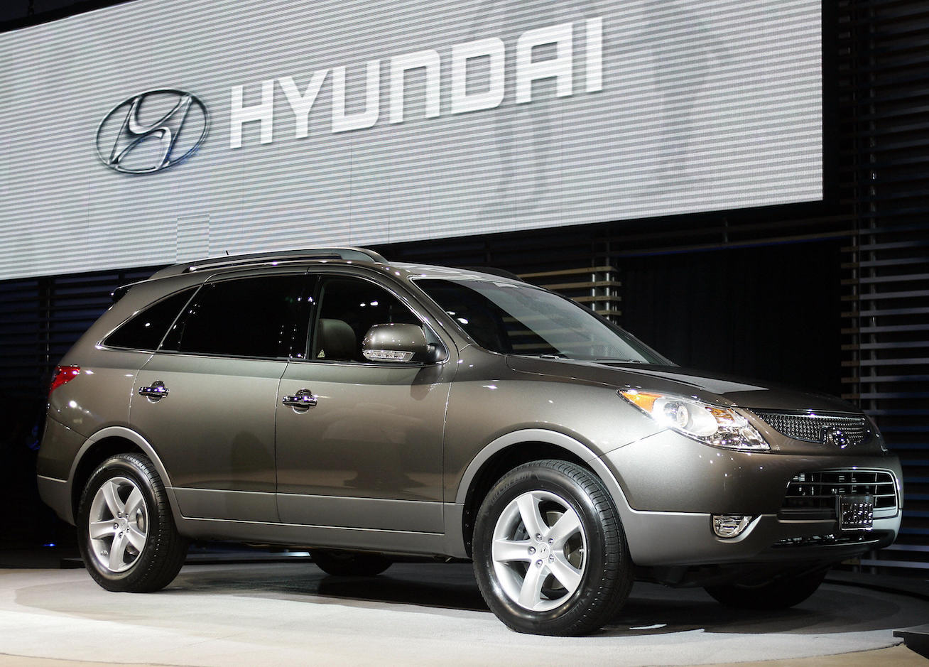 The new 2007 Veracruz Hyundai is pictured 08 January 2007 during the press days at the North American International Auto Show. It's now one of the most reliable SUV.