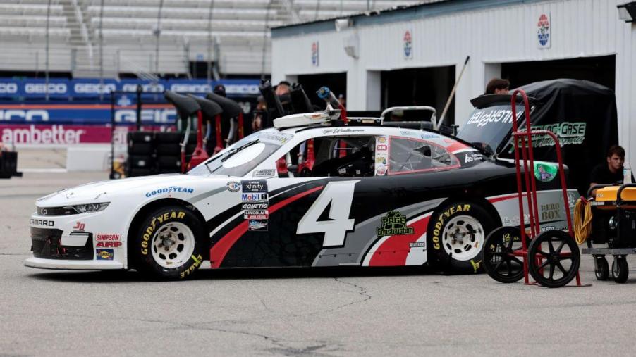The NASCAR vehicle of Kyle Weatherman (Number Four) for the Xfinity Series Ambetter Health 200