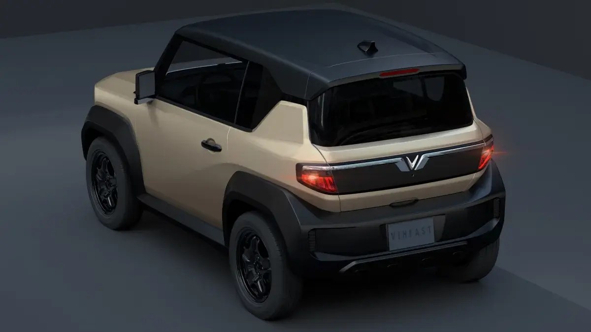 VinFast VF3 mini EV SUV studio shot
