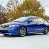 Front 3/4 of rare Honda Civic Si Mugen Limited Edition in Fiji Blue Pearl