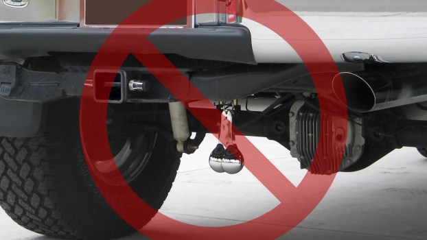 Is It Illegal to Hang Balls From Your Pickup Truck Trailer Hitch?