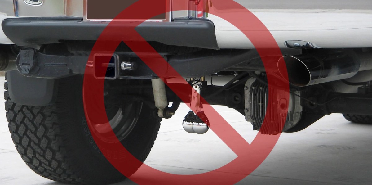 Is It Illegal to Hang Balls From Your Pickup Truck Trailer Hitch?