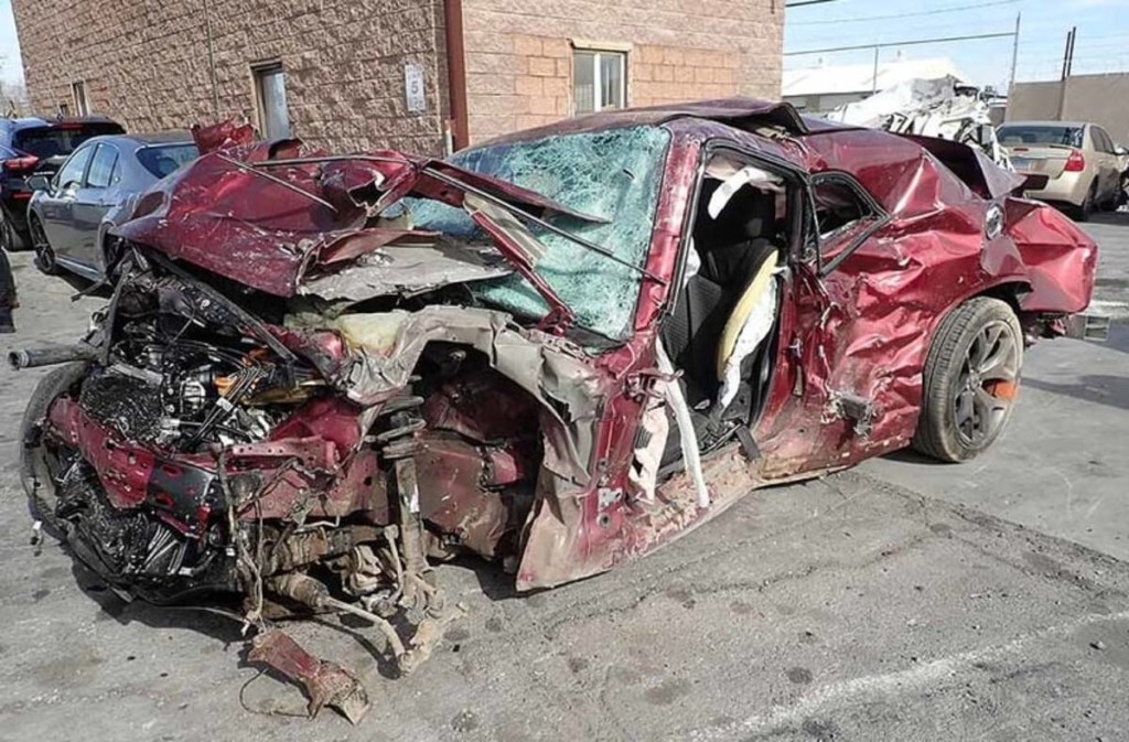 2018 Challenger from Las Vegas fatal accident in lot