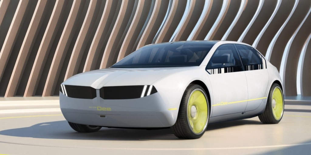 BMW i Vision Dee Neue Klasse concept on platform