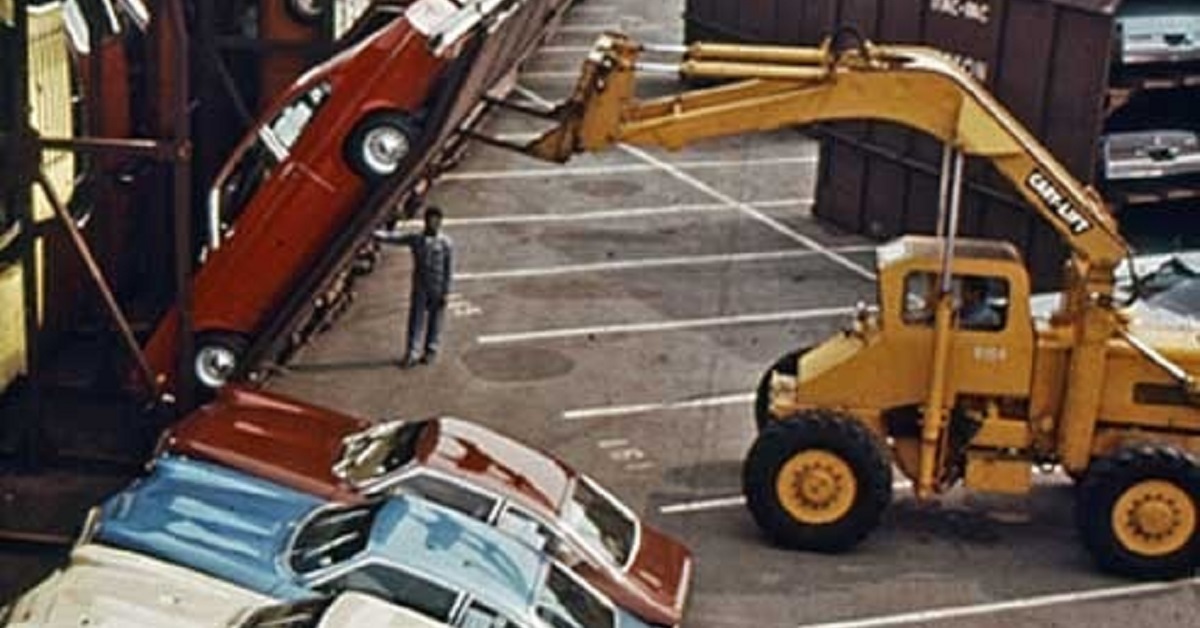 front loader Closing up a Vert-A-Pac