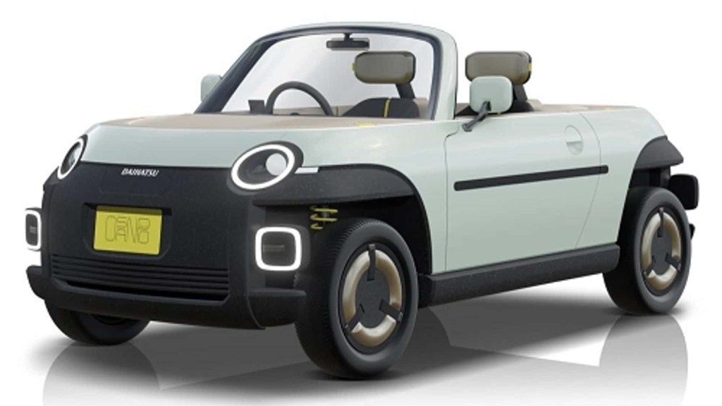 Daihatsu Osampo EV roadster concept in studio shot