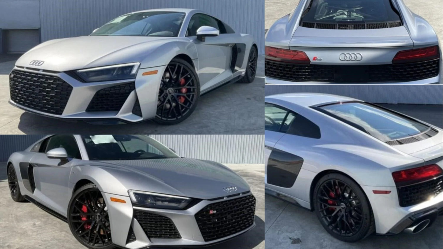 An Audi R8 up for government auction