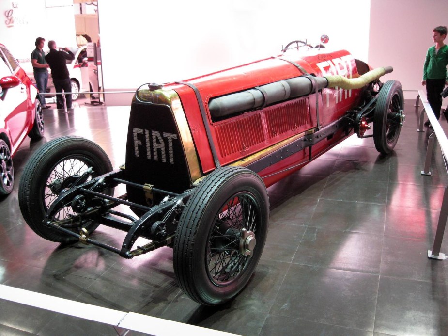 Land speed record holding Fiat SB4 with 21-liter engine has one of the best race car names.