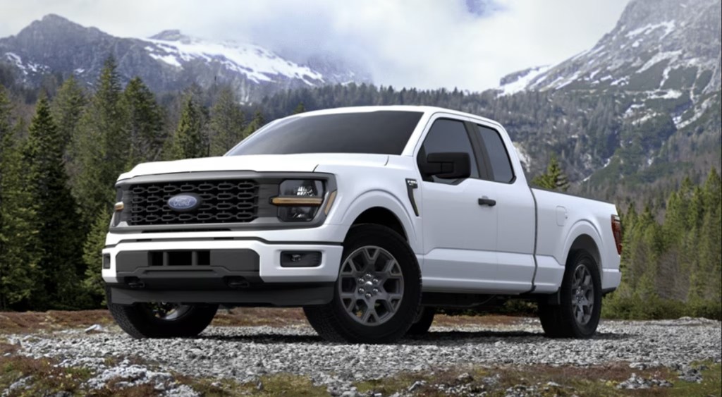 2024 Ford F-150 with Oxford White paint