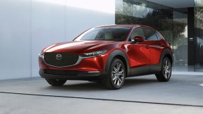 The 2024 Mazda CX-30 parked on display