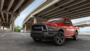The 2023 Ram 1500 Classic parked in the city