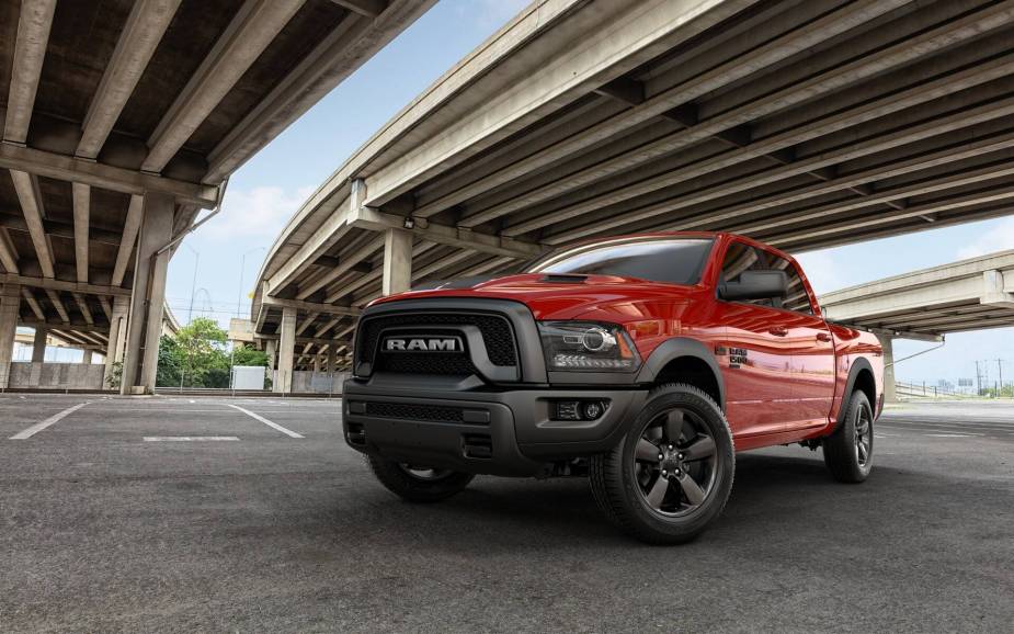 The 2023 Ram 1500 Classic parked in the city